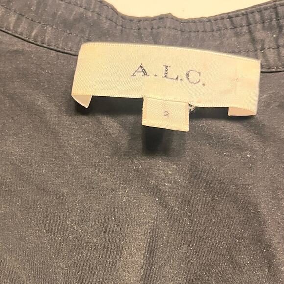 A.L.C. Black Erika Romper Sz 2 - Picture 8 of 11
